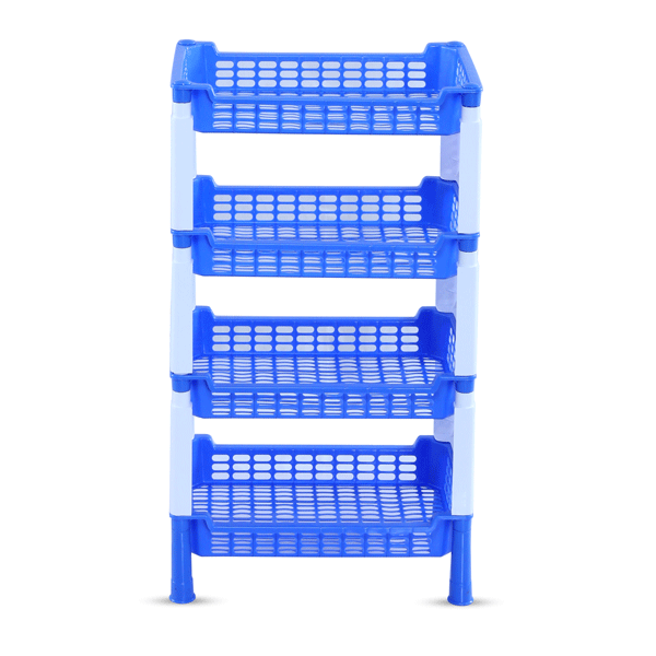 Beauty Rack 4 Step -SM Blue & White