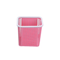 Net Paper Basket Without Ring - Pink