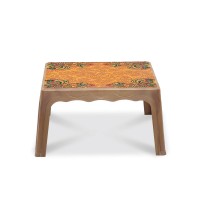 Center Table Printed Doodle - Sandal Wood