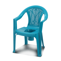 Arm Commode Chair W/O Lid -Tulip Green