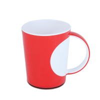 Two Color Tea Mug-White & Red