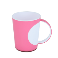 Two Color Tea Mug-White & Tr.Pink