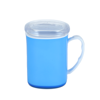 Royal Mug 400 ML With Lid-White & Tr Blue