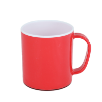 Two Color Coffee Mug 350 ML- White & Red