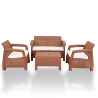 Caino Sofa 4 Pcs Set W/O Foam - Eagle Brown
