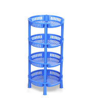 4 Step Round Rack - SM Blue