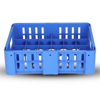 Decorator Glass Crate - SM Blue