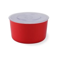 Mina Container Small-White & Red