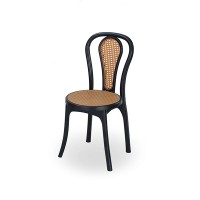 New Classic Chair (Wood Insert)-Black