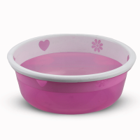 Two Color Flower Bowl 8L - Pink