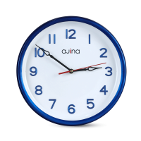 Tune Wall Clock With Digit Round-Blue