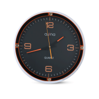 Casino Wall Clock Without Digit Round-Orange