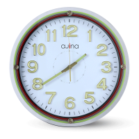 Casino Round Wall Clock With Luminous Digit -Green