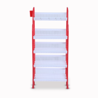 Premium Kitchen Rack 5 Step - Red & White