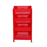 Lotus Fence Rack 4 Step - Red