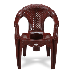 King Commode Chair W/O Lid - Rose Wood