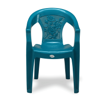 Relax Arm Chair (Net Flower) - Tulip Green