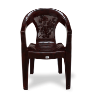 Relax Arm Chair (Net Flower) - Rose Wood