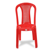 Smart Slim Chair (Fancy) - Red