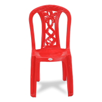 Smart Slim Chair (Ribon Flower) - Red