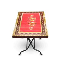 Deco Classic Table 6 Seat S/L Print Rock 3 - RW