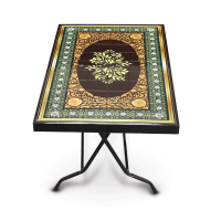 Deco Classic Table 6 Seat S/L Print Fancy - Black