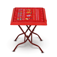 High Baby Reading Table Elegant St/Leg ABC-Red