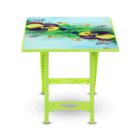 Baby Folding Table Printed Hellow Fly - Lime Green