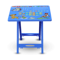 Baby Folding Table Printed ABC - SM Blue