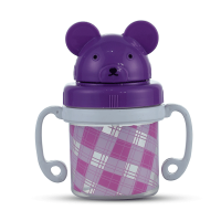 Cute Water Bottle 200 ML - Trans & Purple