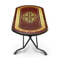 Dining Table 6 Seat Semi Oval S/L P Majesty-Black