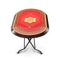 Dining Table Elegant Family S/L Print Steel - RW