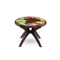 Dining Table 4 Seat Ro Plas/L Print Mixed Fruit-RW