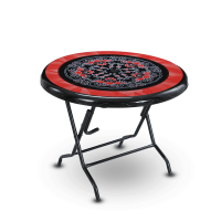 Dining Table 4 Seat Ro St/Leg Print Majestic-Black