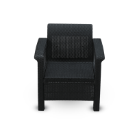 Caino Sofa Single W/O Foam - Black