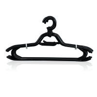 Moving Shirt Hanger 41CM 6 Pcs Set-Black