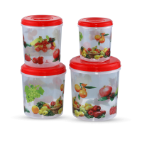 Bonolota Storage Cont. 4 Pcs Set (3,5,7,10L)-Trans