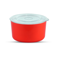 Mina Container Big - White & Red