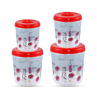 Multipurpose Cont 4 Pcs Set (3,5,7,10L) - Printed