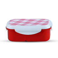 Modern Two Part Tiffin Box Red