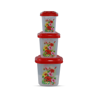 Diamond Container 3 Pcs Set (3,6,10L) - Trans