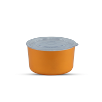 Mina Container Small - White & Trans Orange