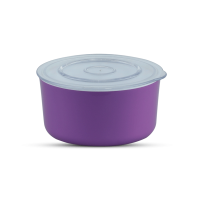 Mina Container Small - White & Trans Purple