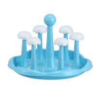Flower Glass Stand - Light Blue
