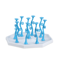 Star Glass Stand - Light Blue