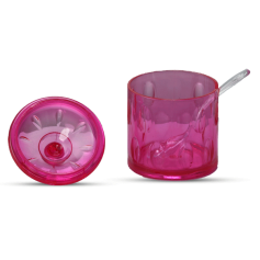 Lotus Salt Jar-Tr.Pink