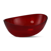 Prism Bowl Small -Trans Red