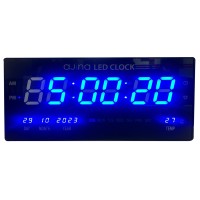 Ajina Motion LED Digital Wall Clock-Blue