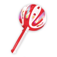 Hand Bell Jhunjhuni With LED - Red & White