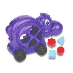 Hippo Puzzle Car - Purple